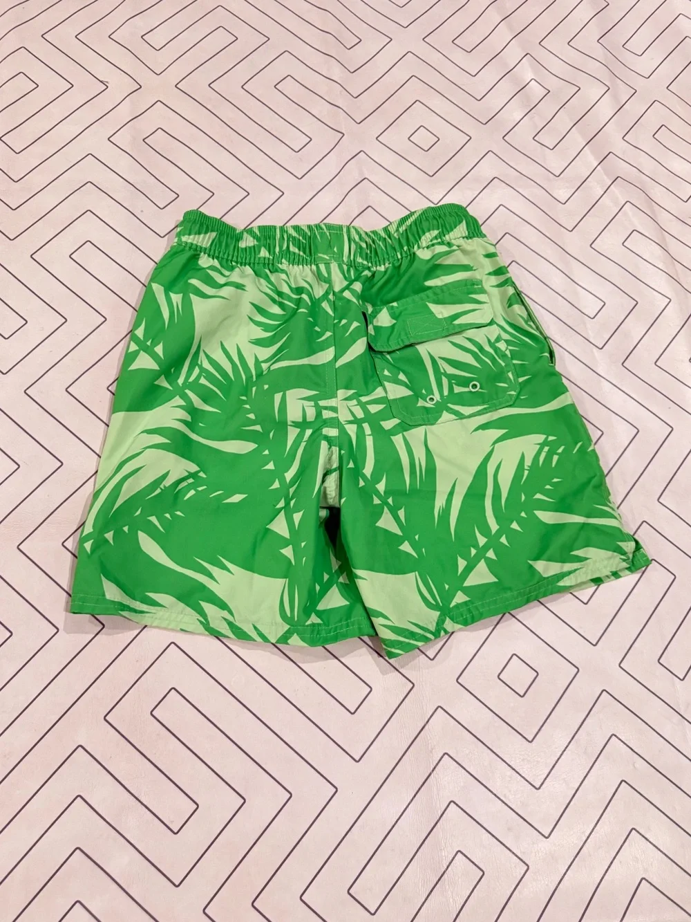 Vineyard Vines Green Tropical Swim Shorts